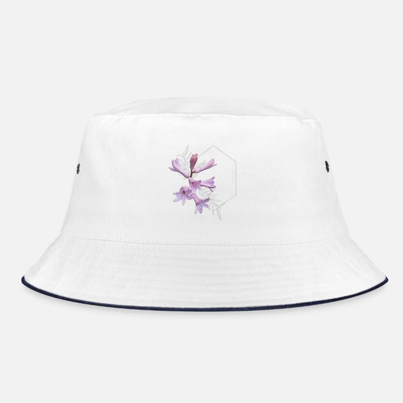 Du bist wunderschön – elegantes rosa Blumendesign Bucket Hat