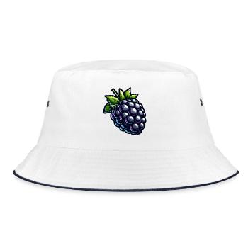 Blackberry Neon Graphic - Bucket Hat - white/navy - Front