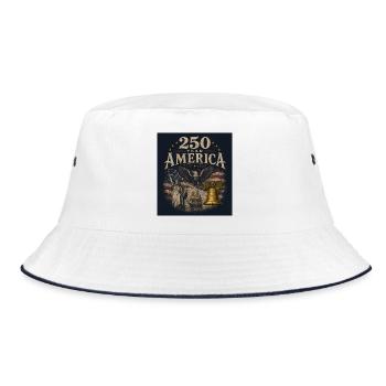 Commémoration des 250 ans de l’Amérique - Bob - blanc/marine - Devant