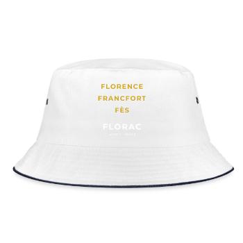 Florac Lozère - Florence - Francfort - Fès - Bob - blanc/marine - Devant