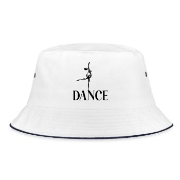 Ballerina Dancing Dance - Bucket Hat - white/navy - Front