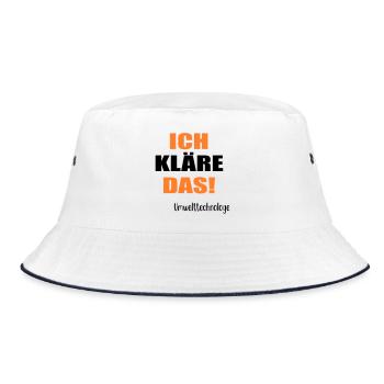 Umwelttechnologe Abwasser - Bucket Hat - Weiß/Navy - Vorne