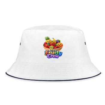 The Fruity Crew Fruit Theme - Bucket Hat - white/navy - Front