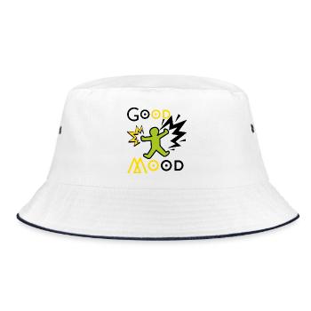Personnage joueur vert et jaune explosif - Bob - blanc/marine - Devant