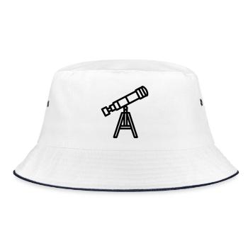 telescope - Bucket Hat - white/navy - Front