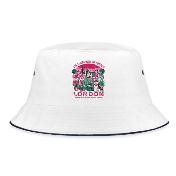 Pembroke The Flowering Of London Urban Garden - Bucket Hat - white/navy - Front