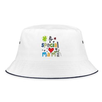 a special Mama - Bucket Hat - Weiß/Navy - Vorne