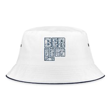 Berlin 2 - Bucket Hat - Weiß/Navy - Vorne