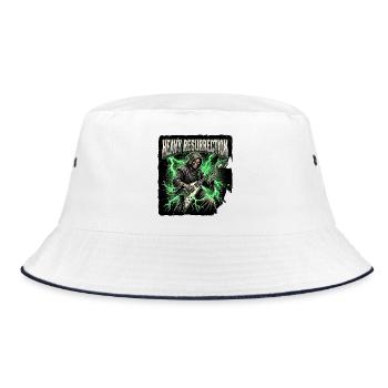 Heavy Resurrection - Bucket Hat - Weiß/Navy - Vorne