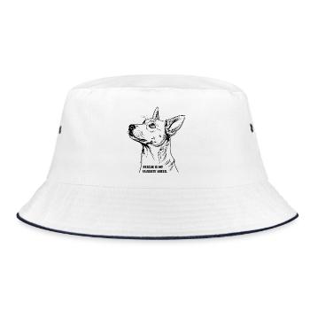 Rescue Is My Favorite Breed - Bucket Hat - Weiß/Navy - Vorne