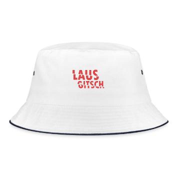 Lausgitsch - Bucket Hat - Weiß/Navy - Vorne