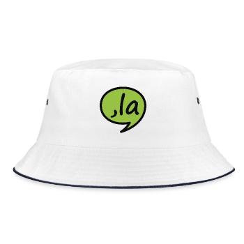 Kamala Harris Comma La Meme Democrat Election 2024 - Bucket Hat - white/navy - Front