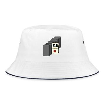 OUT COMFORT - Bucket Hat - white/navy - Front