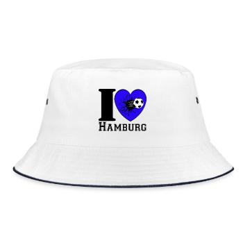 Hambourg , Tradition , Football Heart ,Hambourg (25) - Bob - blanc/marine - Devant