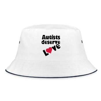 Autists deserve Love Autist Autisme cadeau - Bob - blanc/marine - Devant