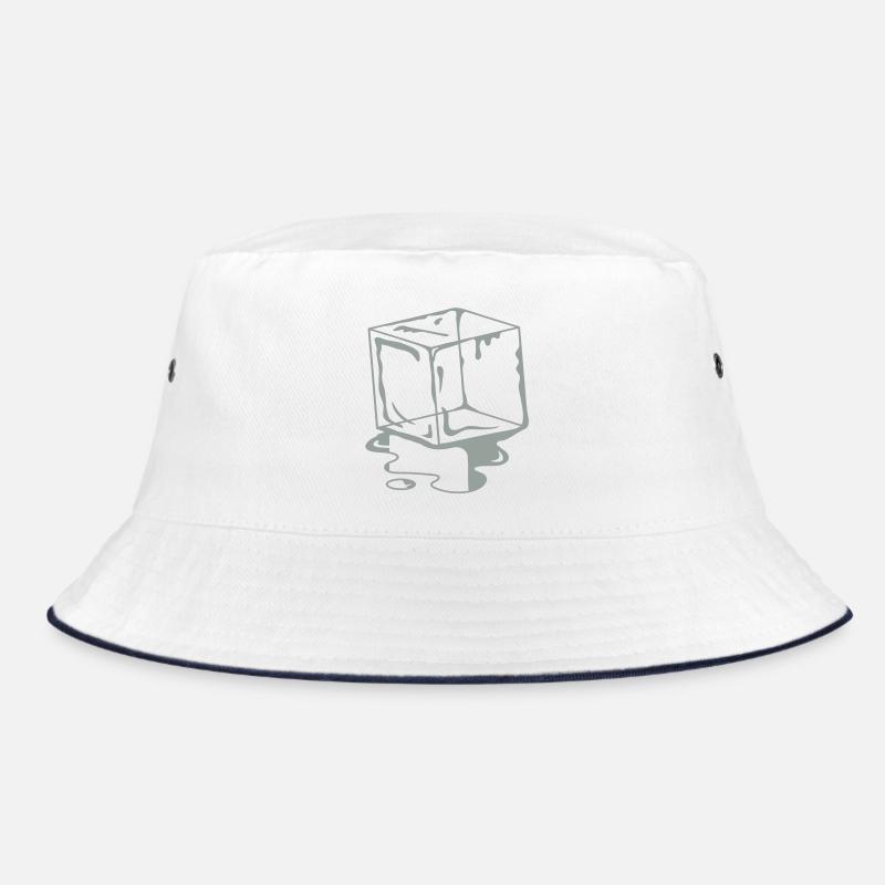 A melting ice Cube Bucket Hat
