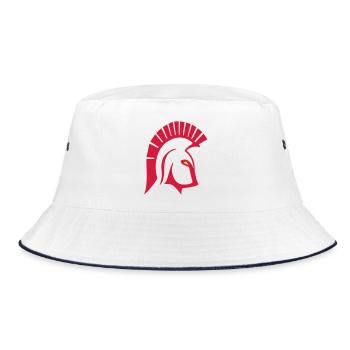 Trojan - Bucket Hat - Weiß/Navy - Vorne