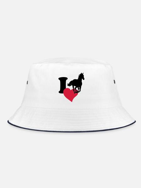 I love horses - J'adore les chevaux - Bob - blanc/marine - Devant