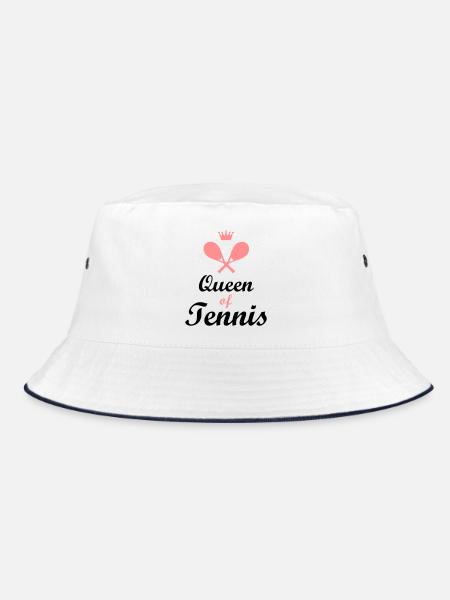 tennis - Bucket Hat - white/navy - Front