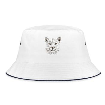 cougar - Bucket Hat - white/navy - Front