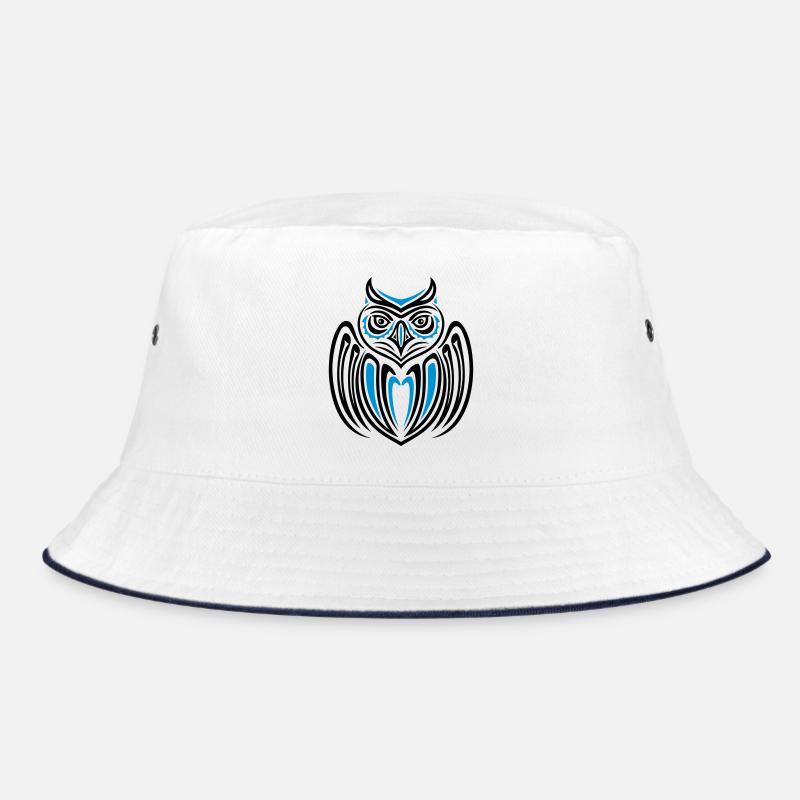 Eule im Haida Tattoo Style, owl Bucket Hat
