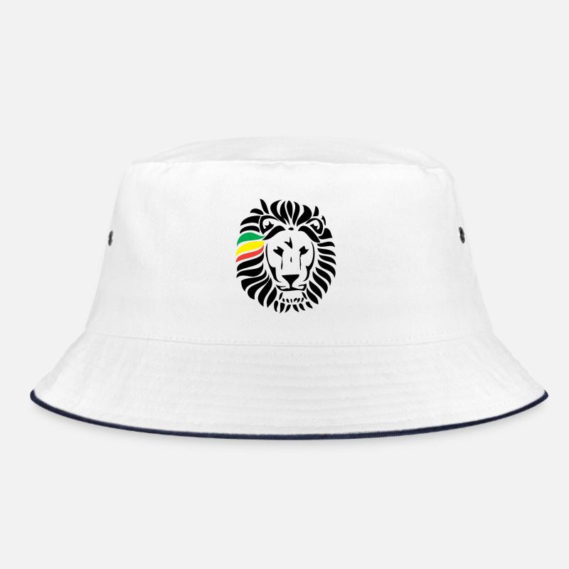 Löwe Löwe - Bucket Hat - Weiß/Navy