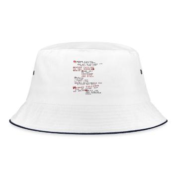 clash london anruft - Bucket Hat - Weiß/Navy - Vorne