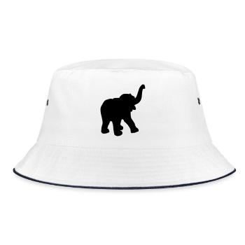 Joyeux jeune éléphant du cirque - Bob - blanc/marine - Devant