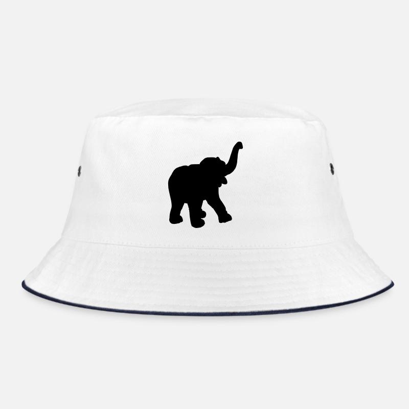 Fröhlicher junger Elefant aus dem Zirkus Bucket Hat
