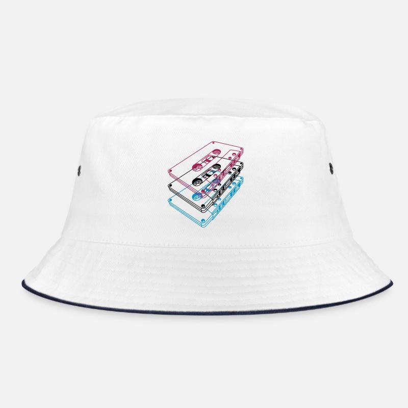 Cassette 3D – Retro Mixtape Vintage Perspective Bucket Hat