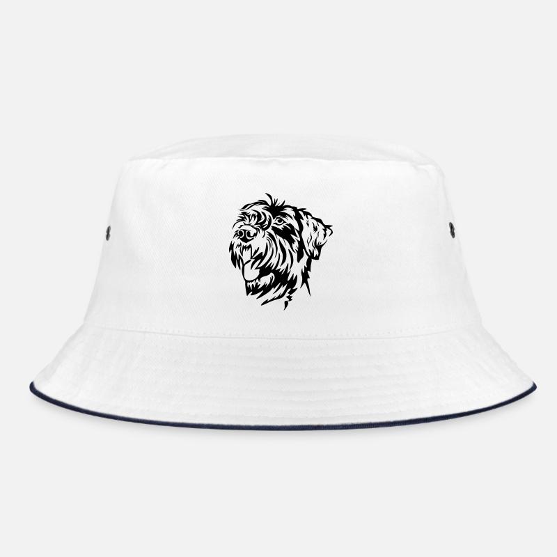 Giant Schnauzer head Bucket Hat