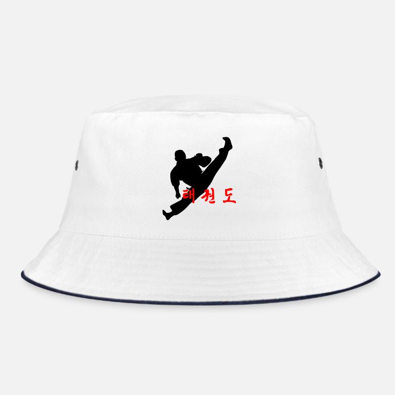 Logo de Taekwondo sauté coup de pied coréen Bob