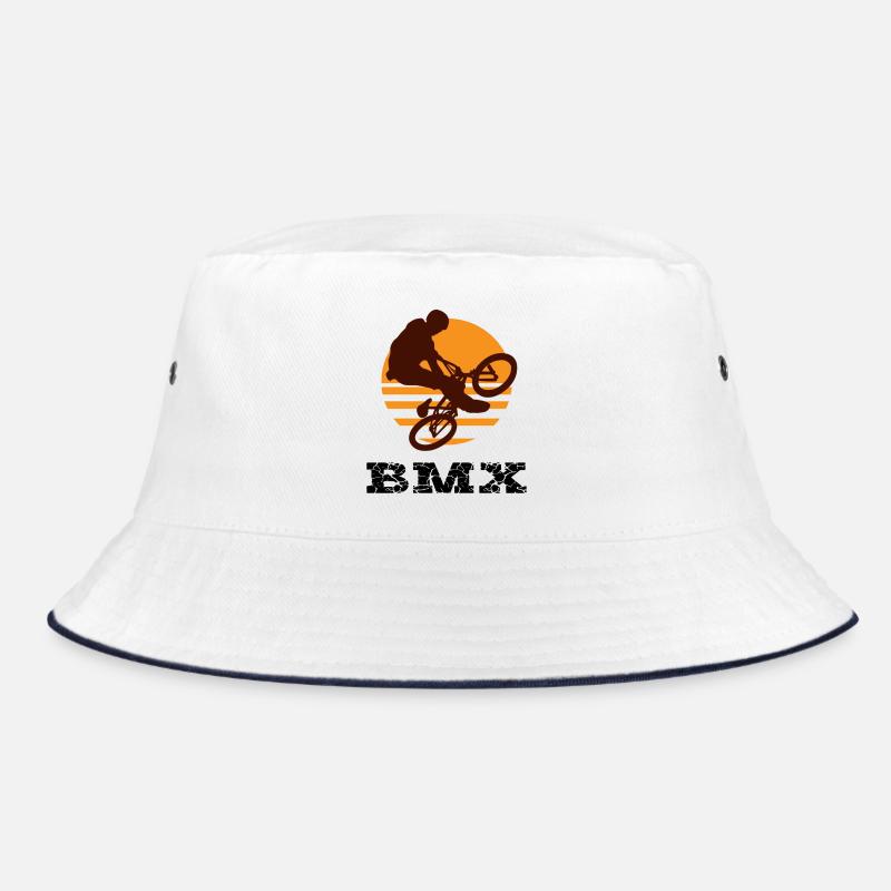BMX - Bucket Hat - Weiß/Navy