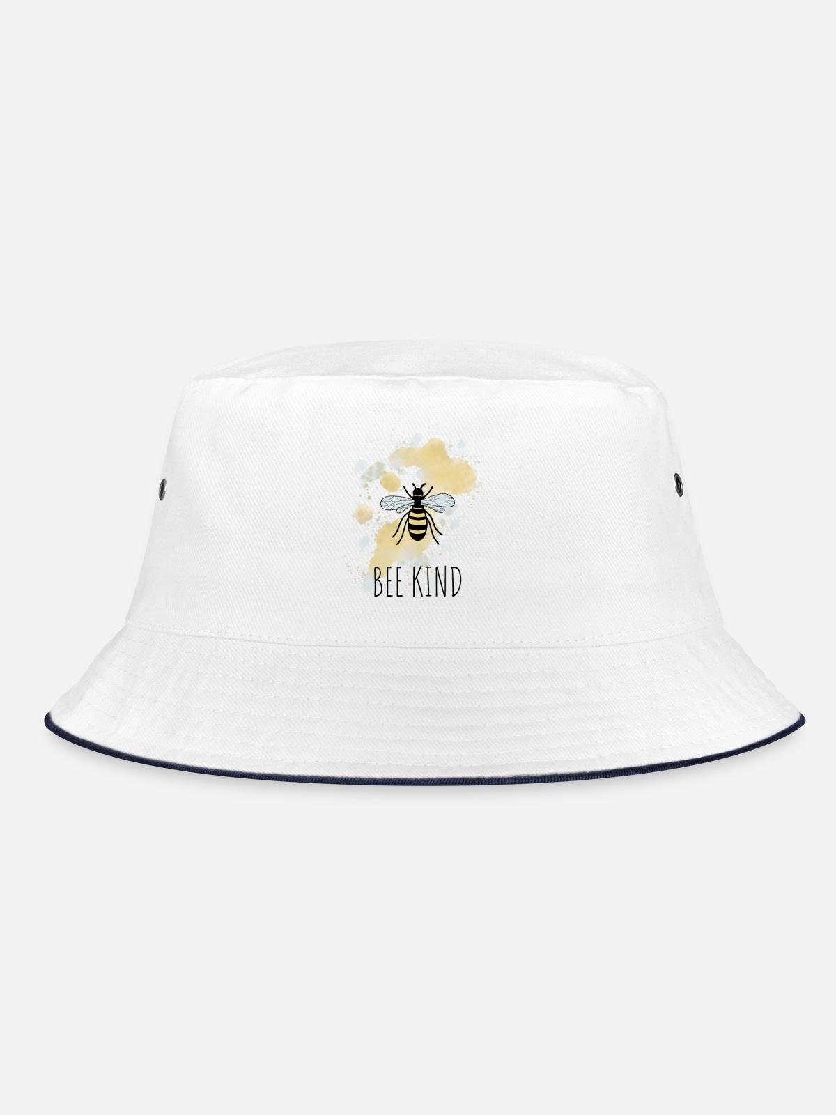 Bee Bee Child - Bucket Hat - white/navy - Front