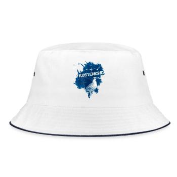 Seagulls Coastal Child - Bucket Hat - white/navy - Front