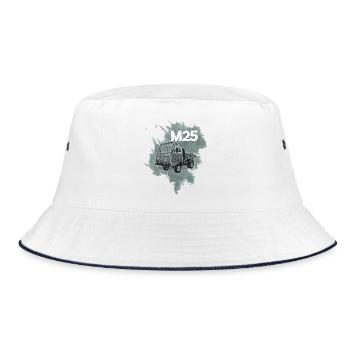 Multicar M25 - Bucket Hat - Weiß/Navy - Vorne