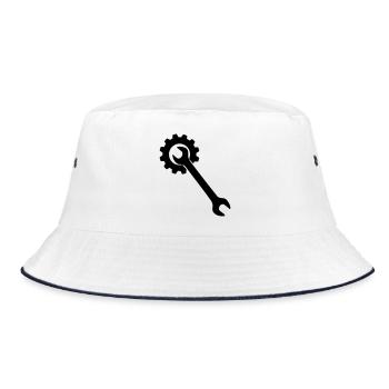 Wrench tool - Bucket Hat - white/navy - Front