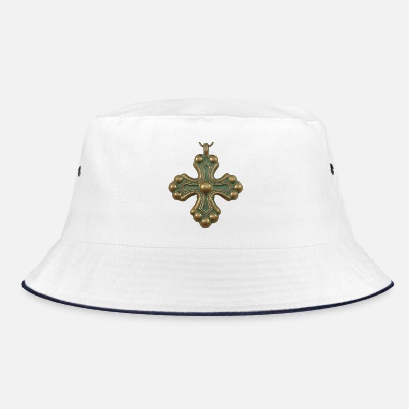 Croix de bronze Kaleva - Bob - blanc/marine