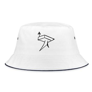 Trifels - Bucket Hat - Weiß/Navy - Vorne