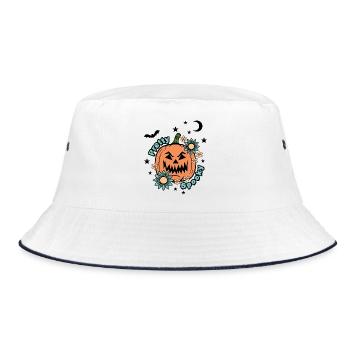 Citrouille d’Halloween - Pretty Spooky - Mignon Halloween - Bob - blanc/marine - Devant