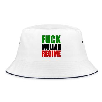 Fuck mullah regime iran - Bob - blanc/marine - Devant