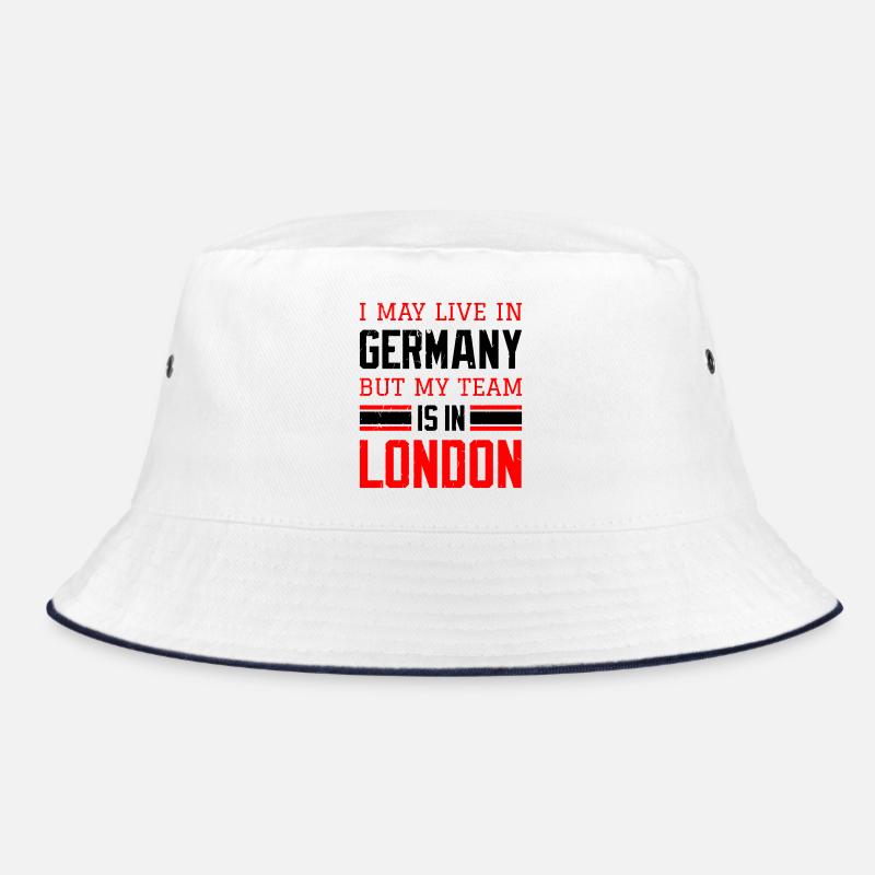 London - Bucket Hat - Weiß/Navy