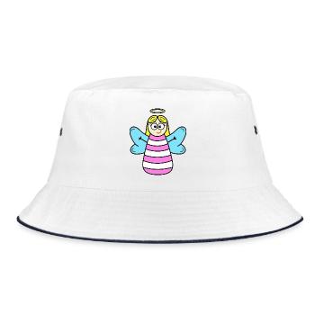 Angel - Bucket Hat - white/navy - Front