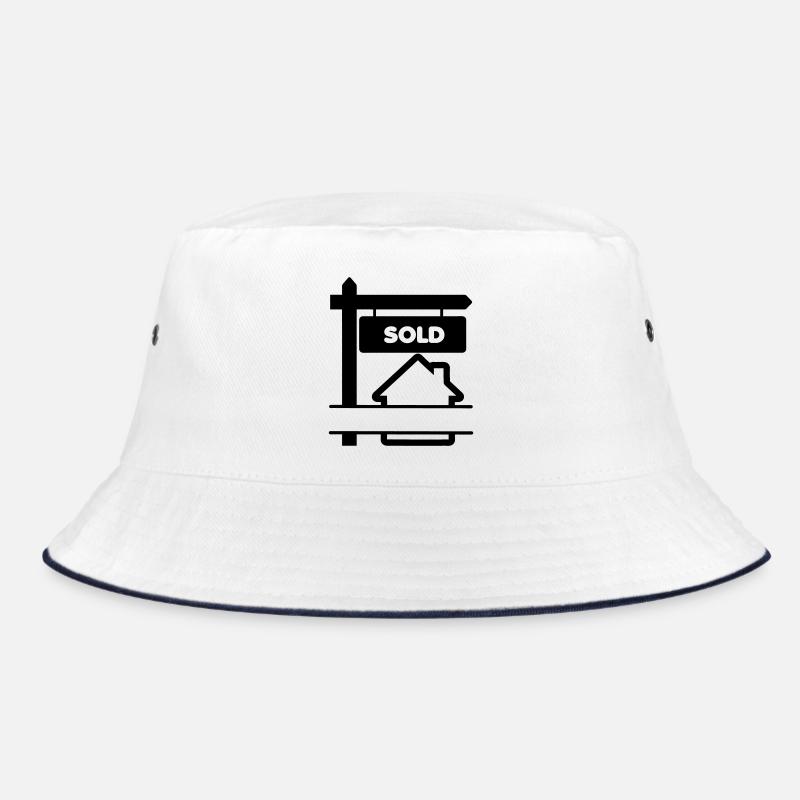 Transparentes Logo-Schild mit verkauftem Bucket Hat