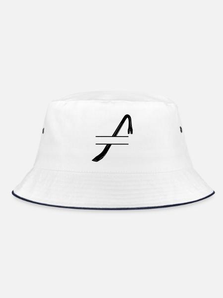 Burglar logo Crowbar or crowbar - Bucket Hat - white/navy - Front