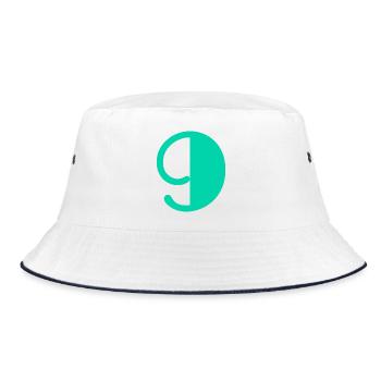 9. ALLES GUTE ZUM GEBURTSTAG. ALLES GUTE ZUM GEBURTSTAG! - Bucket Hat - Weiß/Navy - Vorne