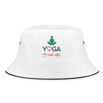 Yoga et café - Bob - blanc/marine - Devant