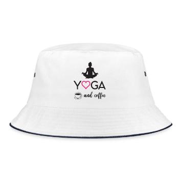 Yoga et café - Bob - blanc/marine - Devant