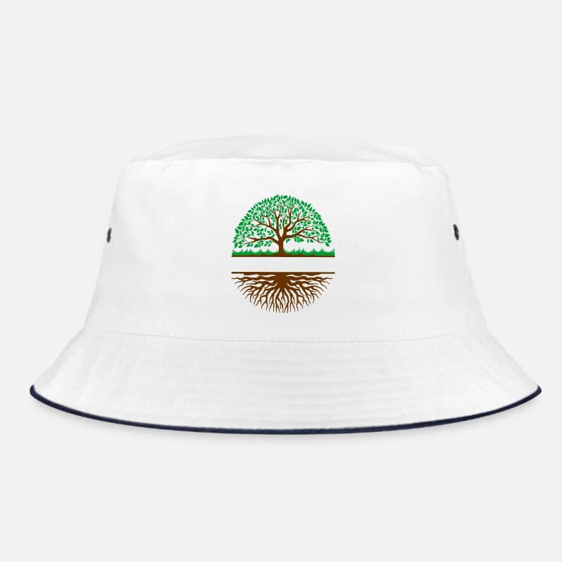 Baum mit Wurzeln Banner 3 Bucket Hat