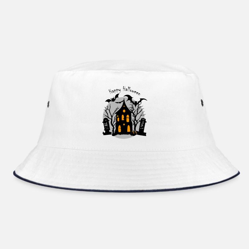Halloween - Bucket Hat - white/navy